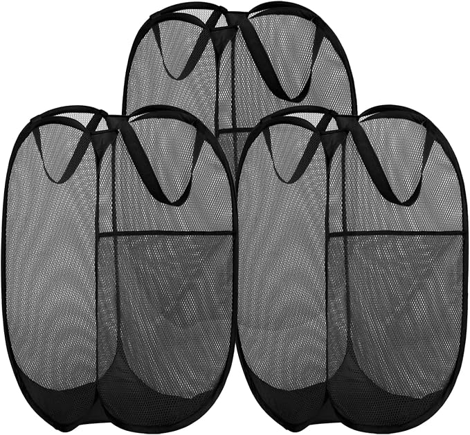 BATTOO Deluxe Strong Mesh Pop up Laundry Hamper Basket by BATTOO