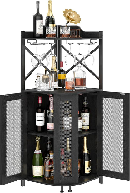 JKsmart Corner Bar Cabinet - Image 8