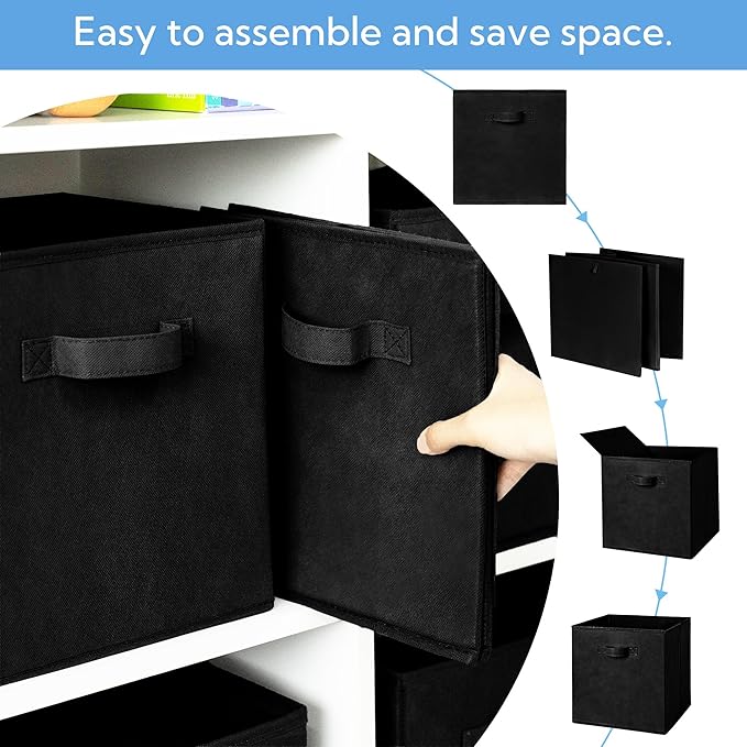Cupic Cupid 11 Inch Storage Cube, Fabric Cube Storage Bin - Image 5