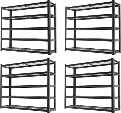 62" W x 24" D x 72" H Garage Shelving Heavy Duty Metal Shelving 5000LBS Storage by LIJIUHOME