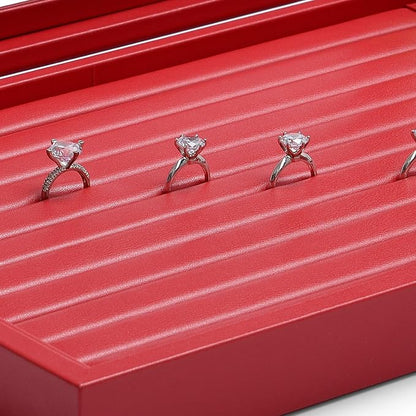 Oirlv Luxury Leather Rings Earrings Organizer Tray - Image 7
