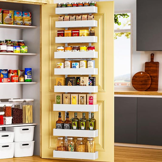 Moforoco White 9-Tier Over The Door Pantry Organizer, Pantry Organization And by MOFOROCO