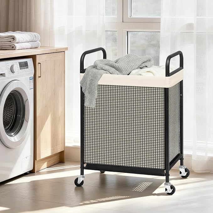 STORAGE MANIAC Rolling Laundry Hamper - Image 2