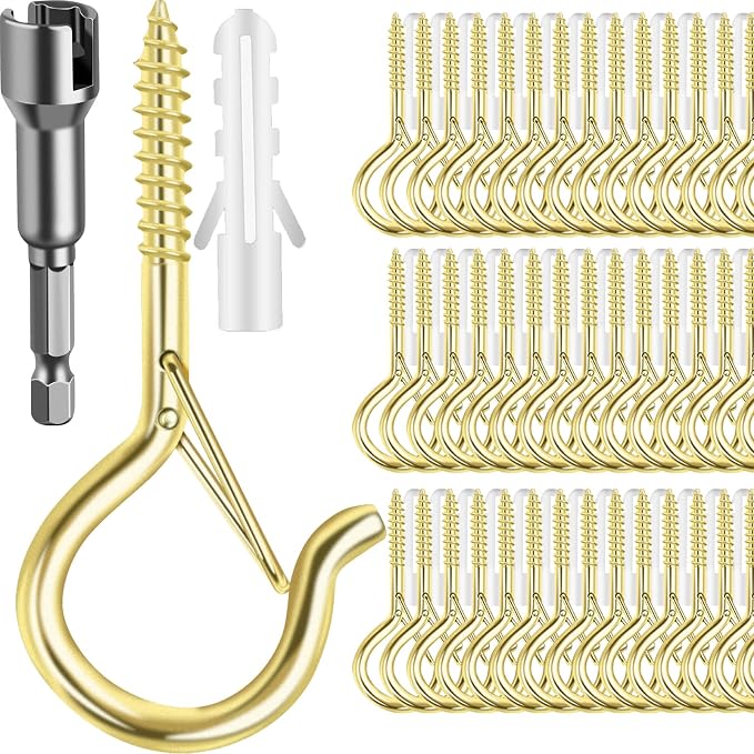 96 PCS Q-Hanger Hooks, Screw Hooks by FSAH