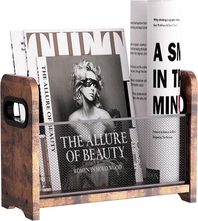 Wood Magazine Holder & Rack by ASIFMTHOT