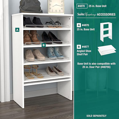 ClosetMaid SuiteSymphony Wood Shoe Shelves Set, Add On Accessory, Shoe Fence - Image 5