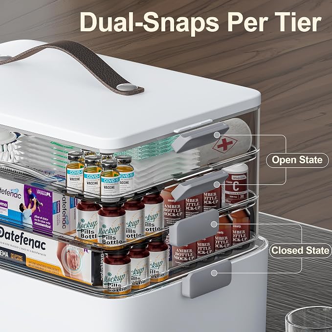 CTIME 4-Tier Extra-Large Medicine Organizer - Image 5
