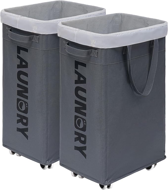 CHICVITA 75L Rolling Laundry Basket by CHICVITA