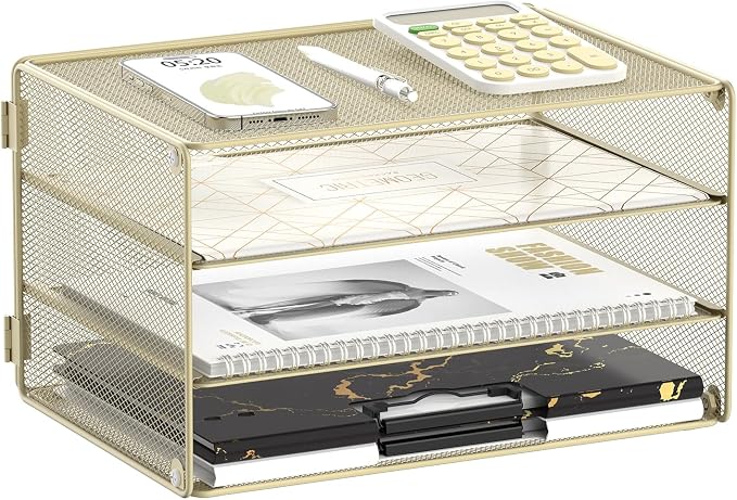 DALTACK 3 Tier Letter Tray Paper Organizer by DALTACK