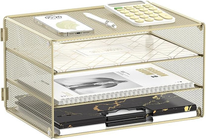 DALTACK 3 Tier Letter Tray Paper Organizer by DALTACK