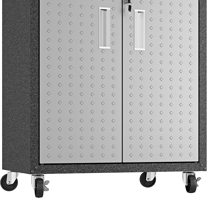 Manhattan Comfort Fortress Rolling 2 Door Garage Storage Cabinet - Image 6