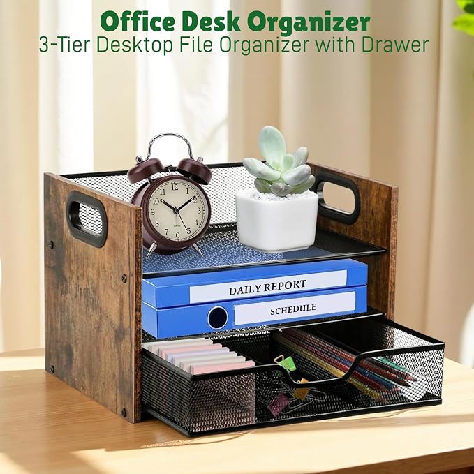 Wood Desk Organizer - Image 2