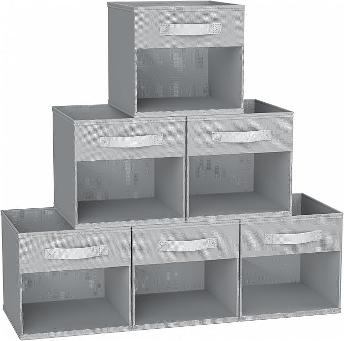 DIMJ 12.2 Inch Storage Cubes, 6 Pack Cube Storage Bins by DiMJ