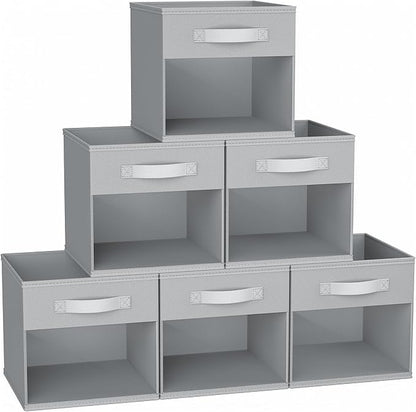 DIMJ 12.2 Inch Storage Cubes, 6 Pack Cube Storage Bins by DiMJ