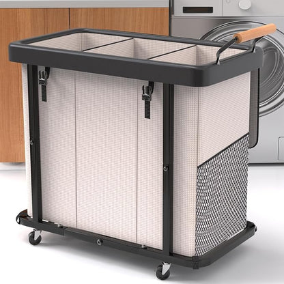 230L Extra Large Fashion Laundry Sorter 3 Section by Unlockyourhomestoragelife