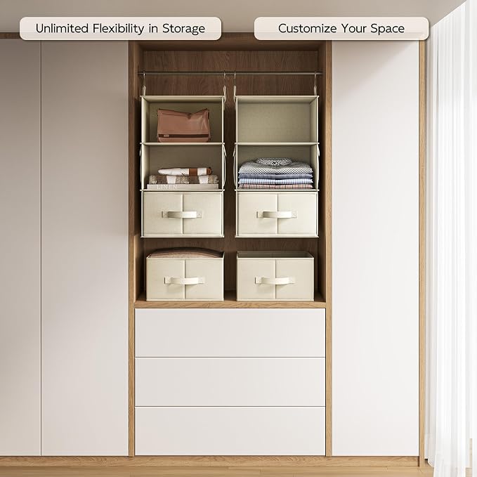 Vailando 3-Shelf Hanging Closet Organizer, Baby Clothes Storage and Organization - Image 5
