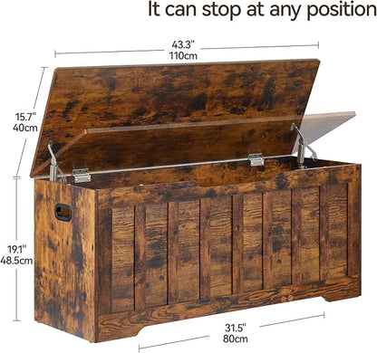 VANKILEY 43.3"Storage chest extra large, storage trunk - Image 2