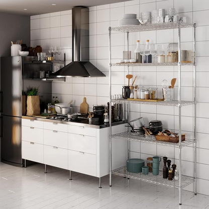 18" Deep x 42" Wide x 86" Height Wire Shelving Kit | 5-Tier | NSF Commercial - Image 8