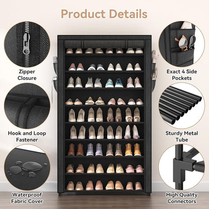 LANTEFUL Shoe Rack with Covers - Image 4