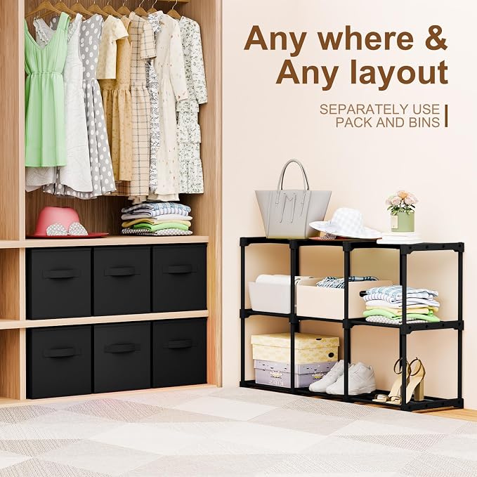 Briwooody 9 Cube Storage Organizer Bins - Image 3