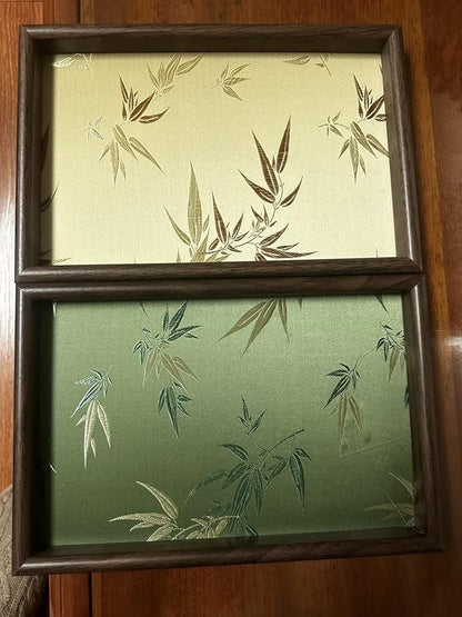 Bamboo Embroidered Decorative Tray - Image 6