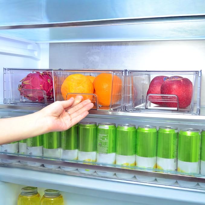 Small Stackable Clear Acrylic Storage Drawers - Image 9