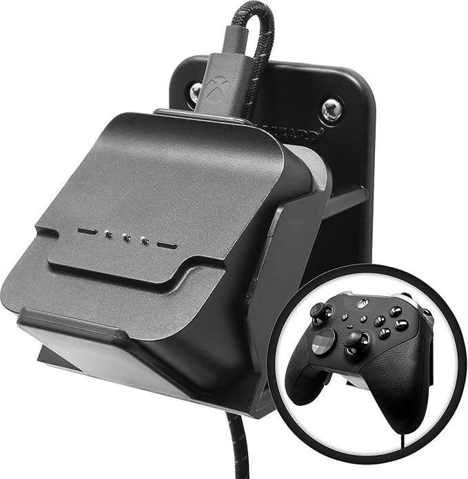 Floating Wall Mount for Xbox Elite v2 Controller Charging Base | Magnet Charge by FoamyLizard