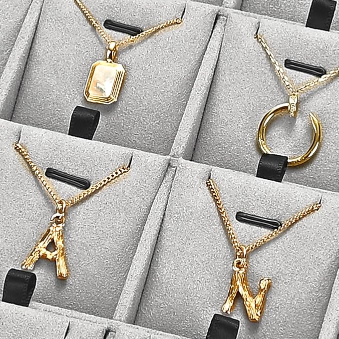 24 Grids Necklace Tray Jewelry Display Tray Necklace Holder Organizer - Image 3