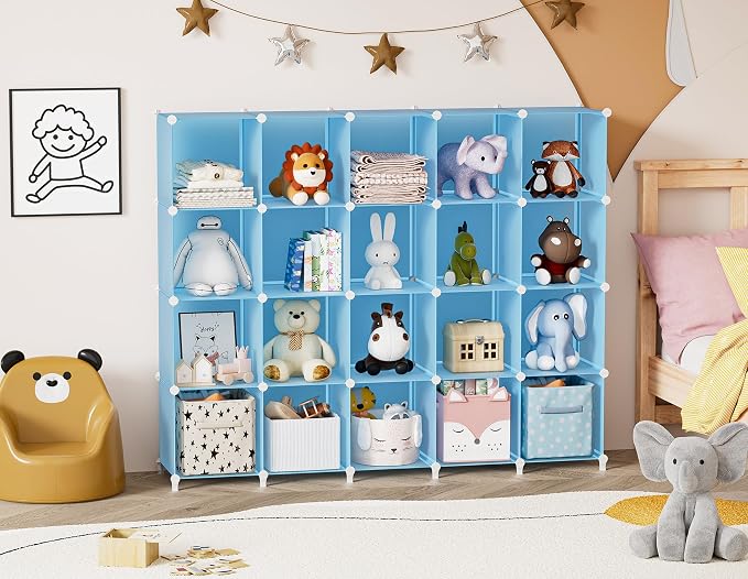 Portable Closet 6 Cube Closet Organizer and Storage Shelf Bookcase - Image 7