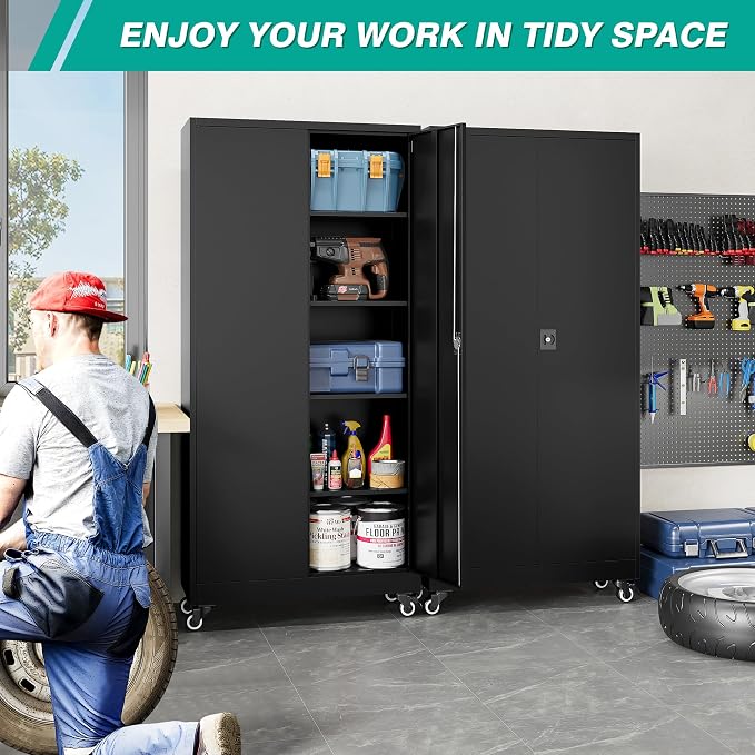 SISESOL Metal Storage Cabinet - Image 3
