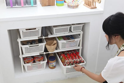 COELO Under Sink Organizer 2-Tier Expandable Shelf Kitchen Bathroom Cabinet - Image 2