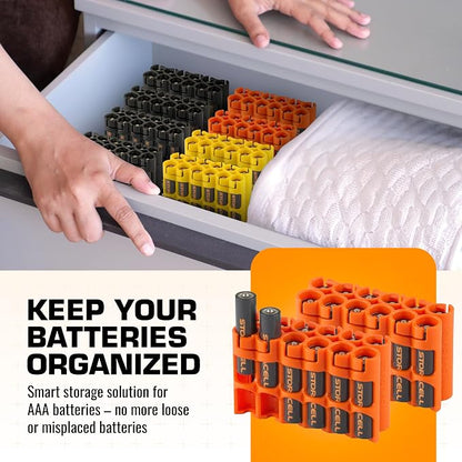 Storacell AAA-12 Battery Storage Caddy and Dispenser, Holds 12 AAA Batteries - Image 3