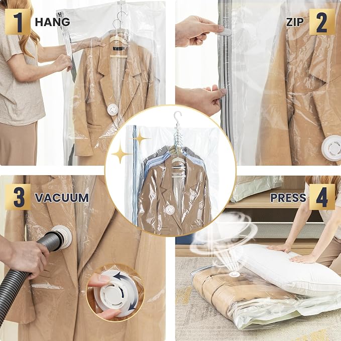 TAILI Hanging Vacuum Sealer Storage Space Saver Bags - Image 5