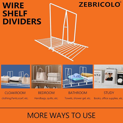 shelf dividers, create 40% more closet space, 12 inch wire shelf dividers - Image 6