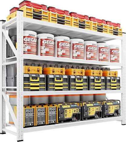 79" Wide Storage Shelves, 7000LBS Garage Shelving Heavy Duty, Standing Shelf by LISSIMO