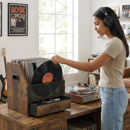 Vinyl Record Storage Crate - Image 5