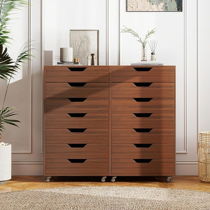 Giantex 7-Drawer Storage Cabinet, Mobile File Organizer - Image 9
