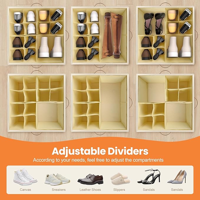 Shoe Organizer for Closet, Shoe Storage Organizer - Image 6