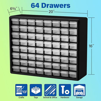 Akro-Mils 10144 44-Drawer & 10164 64-Drawer Plastic Storage Cabinets - Image 7