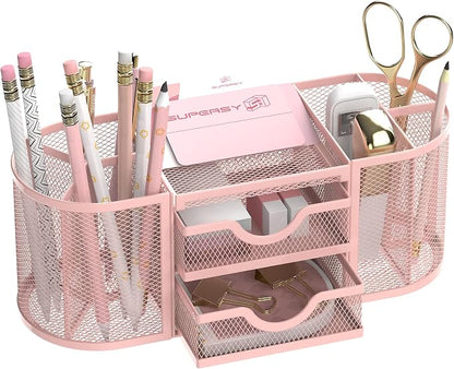 SUPEASY Mesh Desk Organizer, Desk Organizers and Accessories, Pen Holder by SUPEASY