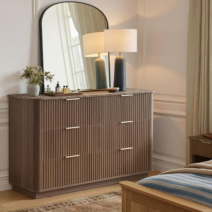 win2win 6 Drawer Dresser, Mid Century Modern Dresser - Image 4