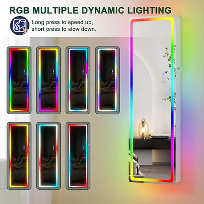 HNEBC LED Mirror Jewelry Cabinet - Image 8