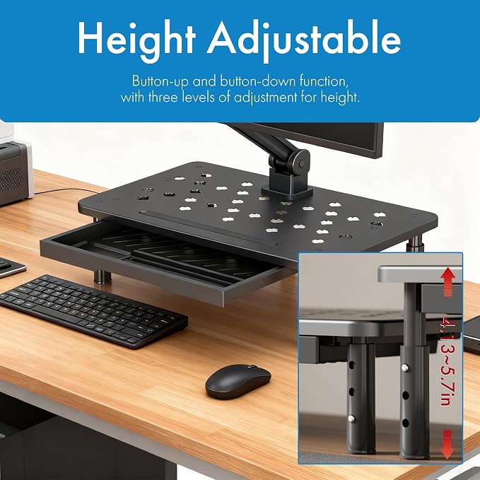 Monitor Stand Riser with Drawer - Image 2