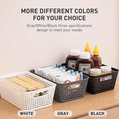 Plastic Storage Baskets With Lid, Storage Bins - Image 8