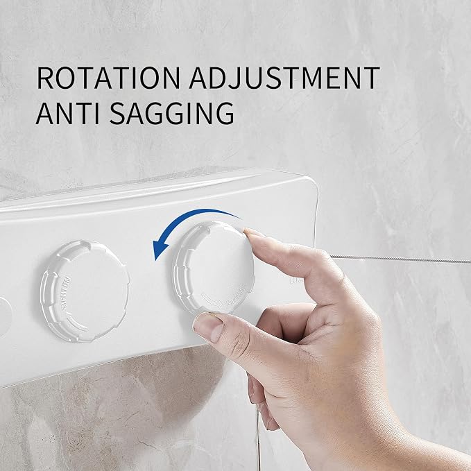 JOOM Retractable Clothesline Heavy Duty Clothes Drying Laundry Line Wall - Image 3