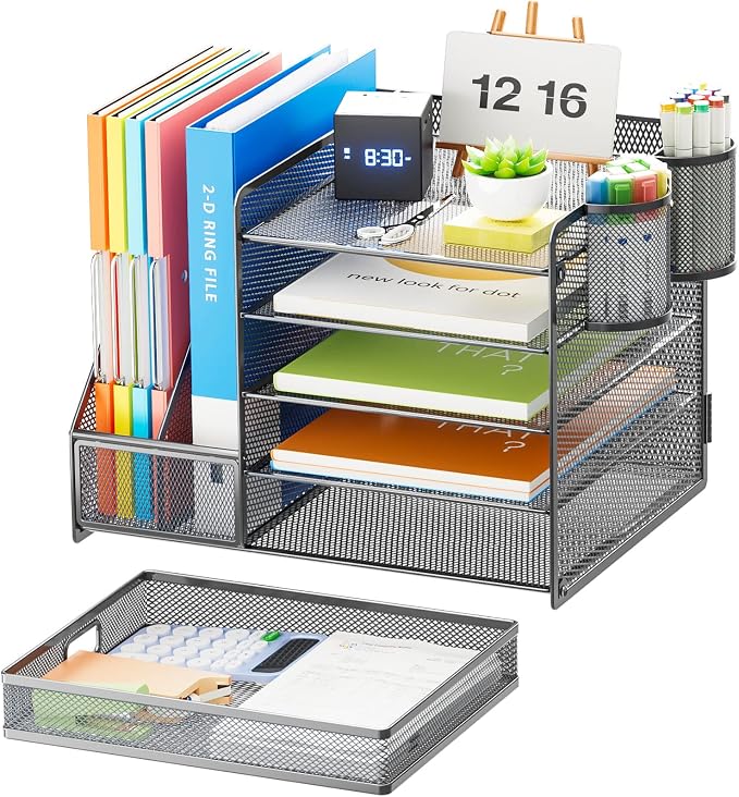 Marbrasse 5-Tier Paper Letter Tray Organizer - Image 2