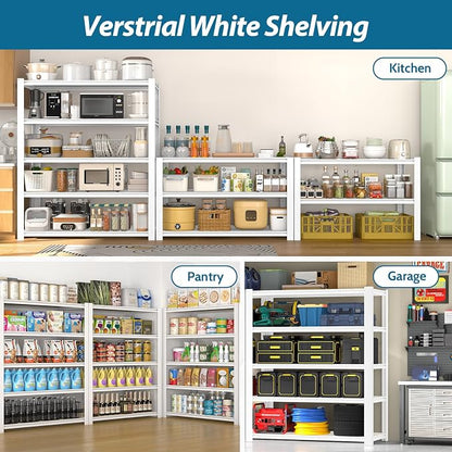 PrimeZone 28" W x 12" D x 59" H Closet Storage Shelves - Image 9