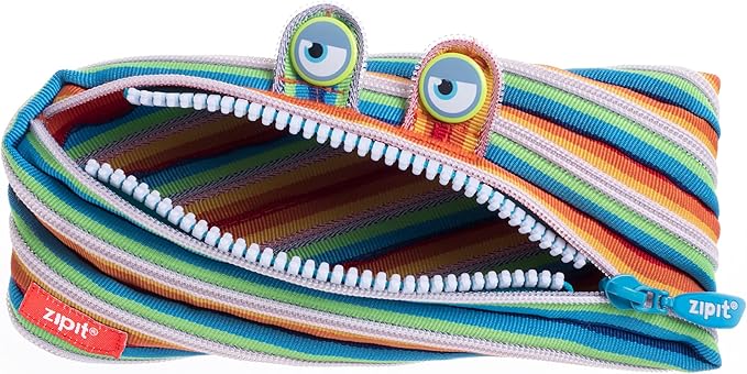 ZIPIT Monster Pencil Case for Kids, Cute Zipper Pouch for Boys Girls and Teens by ZIPIT