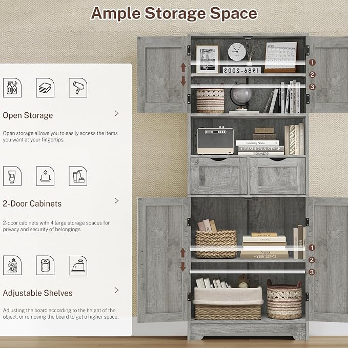 Iwell Tall Storage Cabinet - Image 4