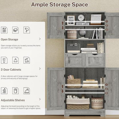 Iwell Tall Storage Cabinet - Image 4